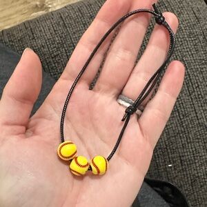 Yellow Softball Bead bracelet set of 20 - team gift